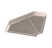 Угол горизонтальный 90 градусов Стандарт INOX (AISI 409) 600х50  PR16.3572  Промрукав