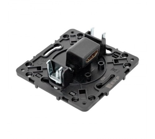 Стокгольм Механизм розетки HDMI черный  EZA00-327-10  EKF