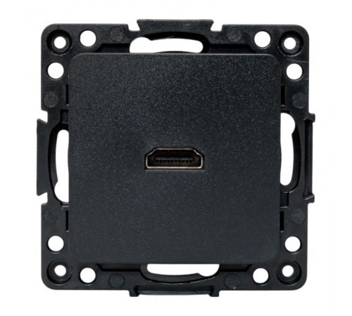 Стокгольм Механизм розетки HDMI черный  EZA00-327-10  EKF