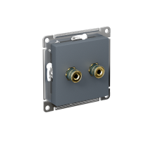 AtlasDesign Грифель АудиоРозетка двухместная  ATN000787  SE