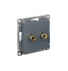 AtlasDesign Грифель АудиоРозетка двухместная  ATN000787  SE