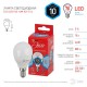 Лампа светодиодная RED LINE ECO LED P45-10W-840-E14 диод, шар, 10Вт, нейтр, E14  Б0032969  ЭРА