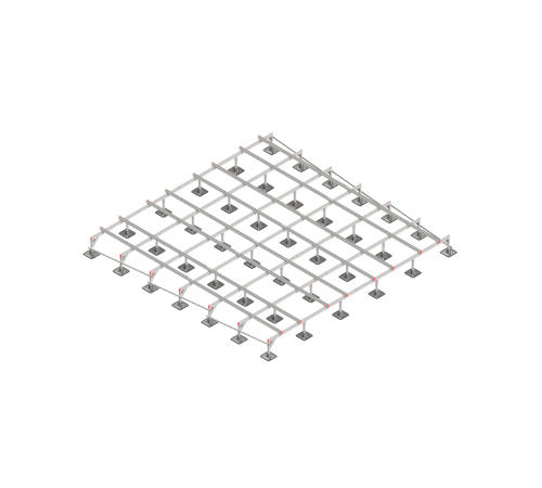 Опорная конструкция для установки оборудования TECHNORAPTOR STEELFOOT 6000х6000 HD  KM-TR-STF-SSEI-6000-6000 HD  КМ - профиль