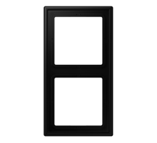 Рамка 2 поста; дюропласт; черный матовый  LS982SWM  Jung