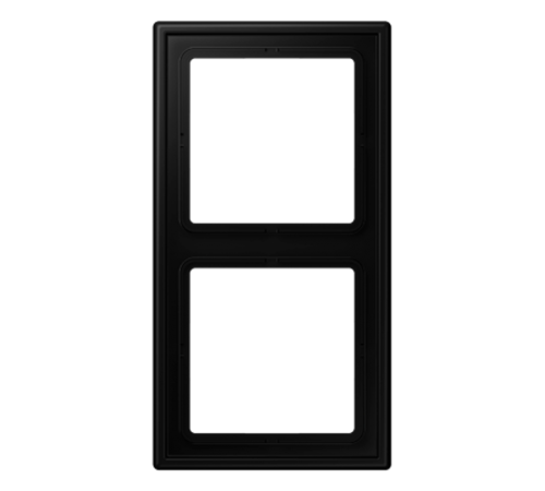 Рамка 2 поста; дюропласт; черный матовый  LS982SWM  Jung