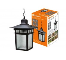 Светильник садово-парковый НСУ Тамплиеры 100Вт ЛН/КЛЛ/LED Е27 IP54 подвес, шагрень/черный  SQ0330-0326  TDM