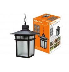 Светильник садово-парковый НСУ Тамплиеры 100Вт ЛН/КЛЛ/LED Е27 IP54 подвес, шагрень/черный  SQ0330-0326  TDM