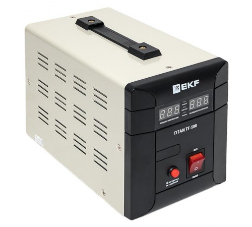 Стабилизатор напряжения электронный напольного исполнения модернизированый TITAN -TF-500  stab-TF-500 EKF