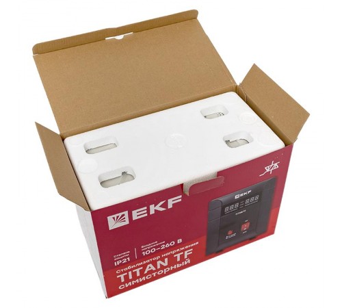 Стабилизатор напряжения электронный напольного исполнения модернизированый TITAN -TF-500  stab-TF-500 EKF