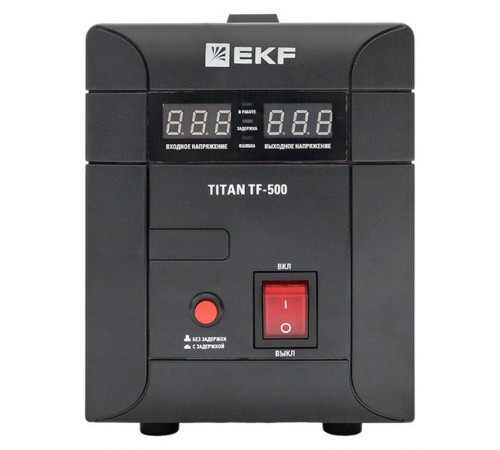 Стабилизатор напряжения электронный напольного исполнения модернизированый TITAN -TF-500  stab-TF-500 EKF