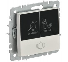 BRITE Кнопка звонка с инд. отел. 10А ВС10-1-9-БрЖ жемч.  BR-V14-2-10-K36  IEK