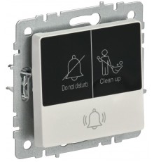 BRITE Кнопка звонка с инд. отел. 10А ВС10-1-9-БрЖ жемч.  BR-V14-2-10-K36  IEK