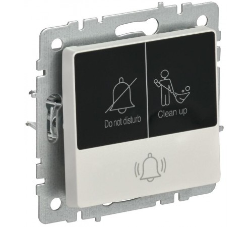 BRITE Кнопка звонка с инд. отел. 10А ВС10-1-9-БрЖ жемч.  BR-V14-2-10-K36  IEK