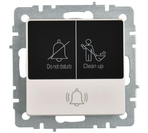 BRITE Кнопка звонка с инд. отел. 10А ВС10-1-9-БрЖ жемч.  BR-V14-2-10-K36  IEK