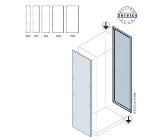 Панель боковая 2200x1000мм ВхШ (2шт)  EL2210K  ABB