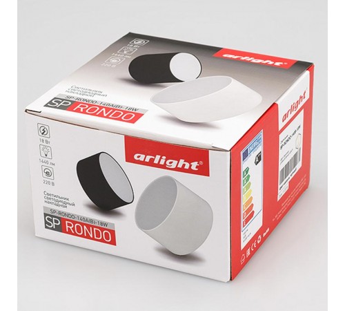 Светильник SP-RONDO-140B-18W Warm White (Arlight, IP40 Металл, 3 года)  022903  Arlight