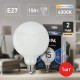 Лампа светодиодная F-LED G125-15w-840-E27 OPAL (филамент, шар опал, 15Вт, нетр, E27)  Б0047039  ЭРА