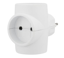 Тройник электрический без заземления 220 В 6-10 A  11-1081  REXANT