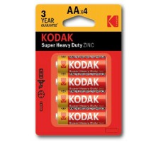Батарейки  R6-4BL SUPER HEAVY DUTY Zinc [KAAHZ-4] (80/400/26400)  Б0005119  Kodak