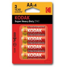 Батарейки  R6-4BL SUPER HEAVY DUTY Zinc [KAAHZ-4] (80/400/26400)  Б0005119  Kodak