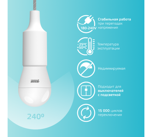 Лампа светодиодная   Basic Шар 13W 1200lm 4000K E27 LED 1/10/100  10502232  Gauss