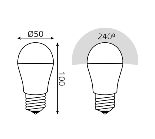 Лампа светодиодная   Basic Шар 13W 1200lm 4000K E27 LED 1/10/100  10502232  Gauss