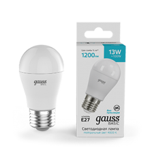Лампа светодиодная   Basic Шар 13W 1200lm 4000K E27 LED 1/10/100  10502232  Gauss