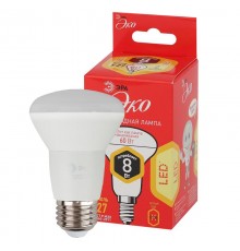 Лампа светодиодная RED LINE ECO LED R63-8W-827-E27 Е27 / Е27 8Вт рефлектор теплый белый свет  Б0050300  ЭРА