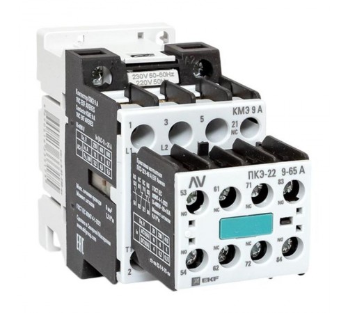 Комплект КМЭ 9А 1NC 230В АС с дополнительными контактами 2НО+2НЗ EKF AVERES  ctr-s-9-01-230-av-22  EKF
