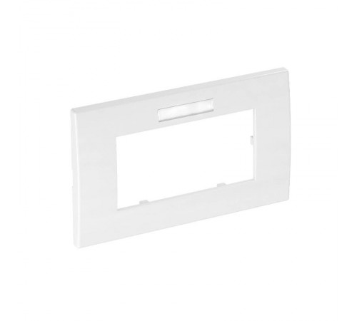 Рамка двойная Modul45 (с полем д/маркировки.,горизонт.,84x140 мм,белый) (AR45-BF2 RW)  6119352  OBO Bettermann