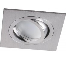 Светильник точечный встраиваемый под лампу DL2801 MR16 50W G5.3 "квадрат", хром (аналог DL273)  32639  FERON