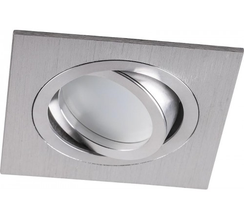 Светильник точечный встраиваемый под лампу DL2801 MR16 50W G5.3 "квадрат", хром (аналог DL273)  32639  FERON