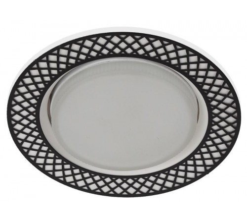 Светильник точечный встраиваемый KL79 WH/BK под лампу Gx53 круглый,220V,13W,белый/черный  Б0037361  ЭРА