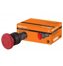 Кнопка грибовидная, возврат поворотом SB7-CCS545 d35мм 1з+1р красная  SQ0746-0048  TDM