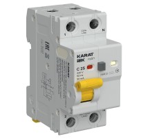 KARAT УЗДП с АВДТ 1P+N C 25А 30мА тип A  KA-DP12-1-025-C-030-A  IEK