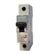 Выключатель автоматический  однополюсный TX3 6000 50А C 6кА  404033  Legrand