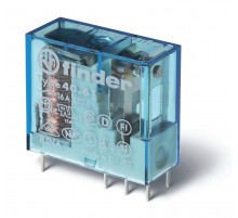 Миниатюрное универсальное электромеханическое реле; монтаж на печатную плату; выводы с шагом 5мм; 1NO 16A; контакты AgCdO  406170122320  Finder