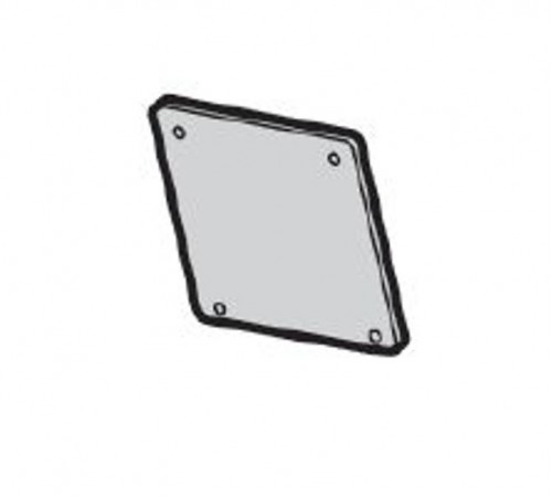 Заглушка FMCE54 для неиспользуемого отверстия на лицевой панели под розетки 10/16A или 16-32A  2CMA191091R1000  ABB