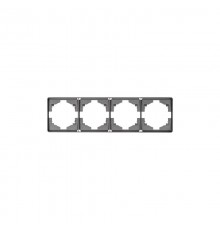 Рамка ROUND 4-постовая титан  KR-78-0754-2  Kranz