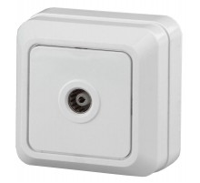 2Э-301-01 Intro Розетка TV одиночная, ОУ, Quadro, б.м.п., белый  Б0038872  Intro