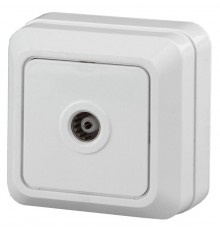 2Э-301-01 Intro Розетка TV одиночная, ОУ, Quadro, б.м.п., белый  Б0038872  Intro