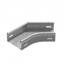 Угол плоский плавный универсальный 45 град. к лотку 600х65, толщ. 1,0 мм, Сендзимир цинк  УПТРП45-600х65-1,0-R100-СЦ  Ostec