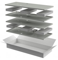 LINEA E Компл. стенок боковых 1000мм шкафа 24U сер.  LE35-24UX1-X  ITK