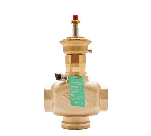 Клапан регулирующий 2-ход резьб, PN16 DN25 8,0м/ч -10...+95°С  VGTC025  SE