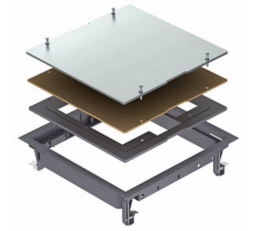 Ревизионный лючок ZES9-2 U (полиамид,серый) (ZES9-2 U10T 7011)  7406672  OBO Bettermann