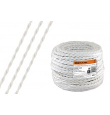 Ретро провод "Эко" 2х1,5 витой ГОСТ белый (20м)  SQ2801-0201  TDM