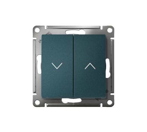 AtlasDesign Изумруд Выключатель 2-клавишный Жалюзи, 10А, механизм  ATN000819  SE