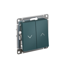 AtlasDesign Изумруд Выключатель 2-клавишный Жалюзи, 10А, механизм  ATN000819  SE