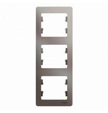 Glossa Платина Рамка 3-ая, вертикальная  GSL001207  SE