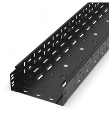 Лоток перфорированный Стандарт 200х80х3000 (0,8 мм) RAL 9005 (6 м/уп)  PR16.9989  Промрукав